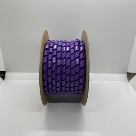 HELI-TUBE 3/4 In. OD X 25FT Purple Polyethylene Spiral Wrap HT 3/4 C PU-25